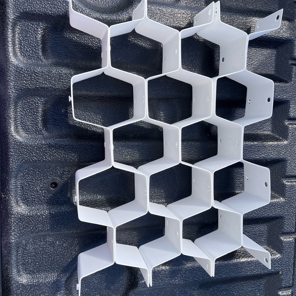 Drawer dividers/ Sock Organizer plastic honeycomb organizer white